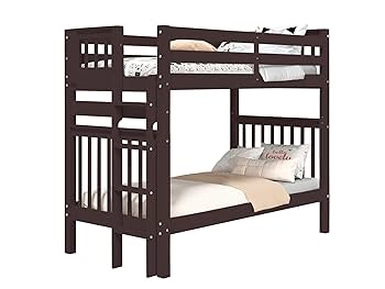 BEDS-6-BK-2 ブラック Harper & Bright Designs Detachable Style Black Twin/Twin XL